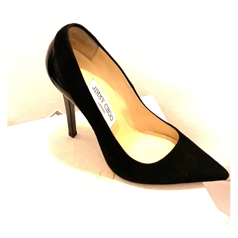 Jimmy Choo Sexy Black mixed medium pump